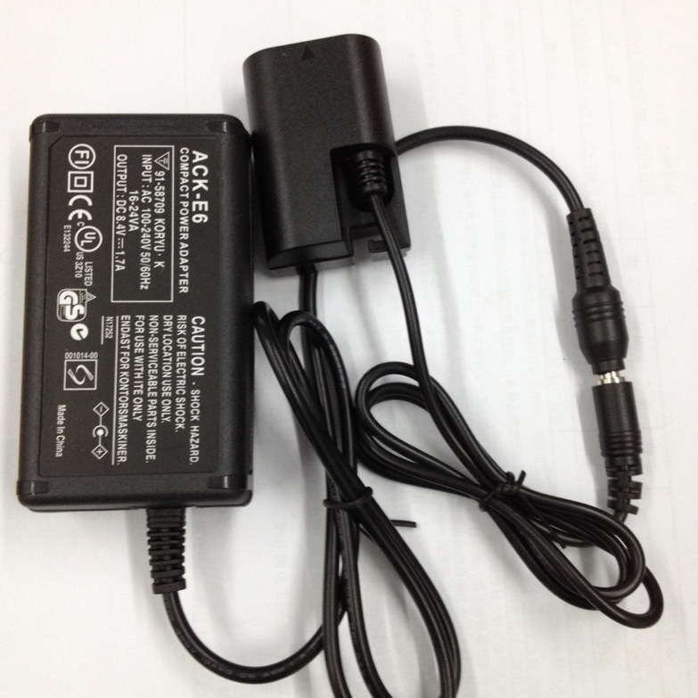 Camera AC Adapter Kit ACKE6, ACKE10, etc. Rollin Image Gears
