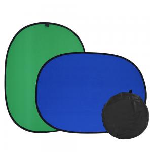 Collapsible Cotton Background 100x150cm(Blue/Green)